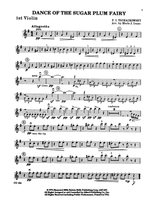 Nutcracker Ballet, Set I ("Dance of the Sugar Plum Fairy" and "Waltz of the Flowers"): 1st Violin