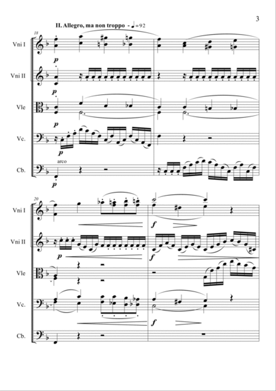 Filiberto PIERAMI: SERENATA (Op.107) (ES-21-076) - Score Only String Orchestra scores gallery preview page 5