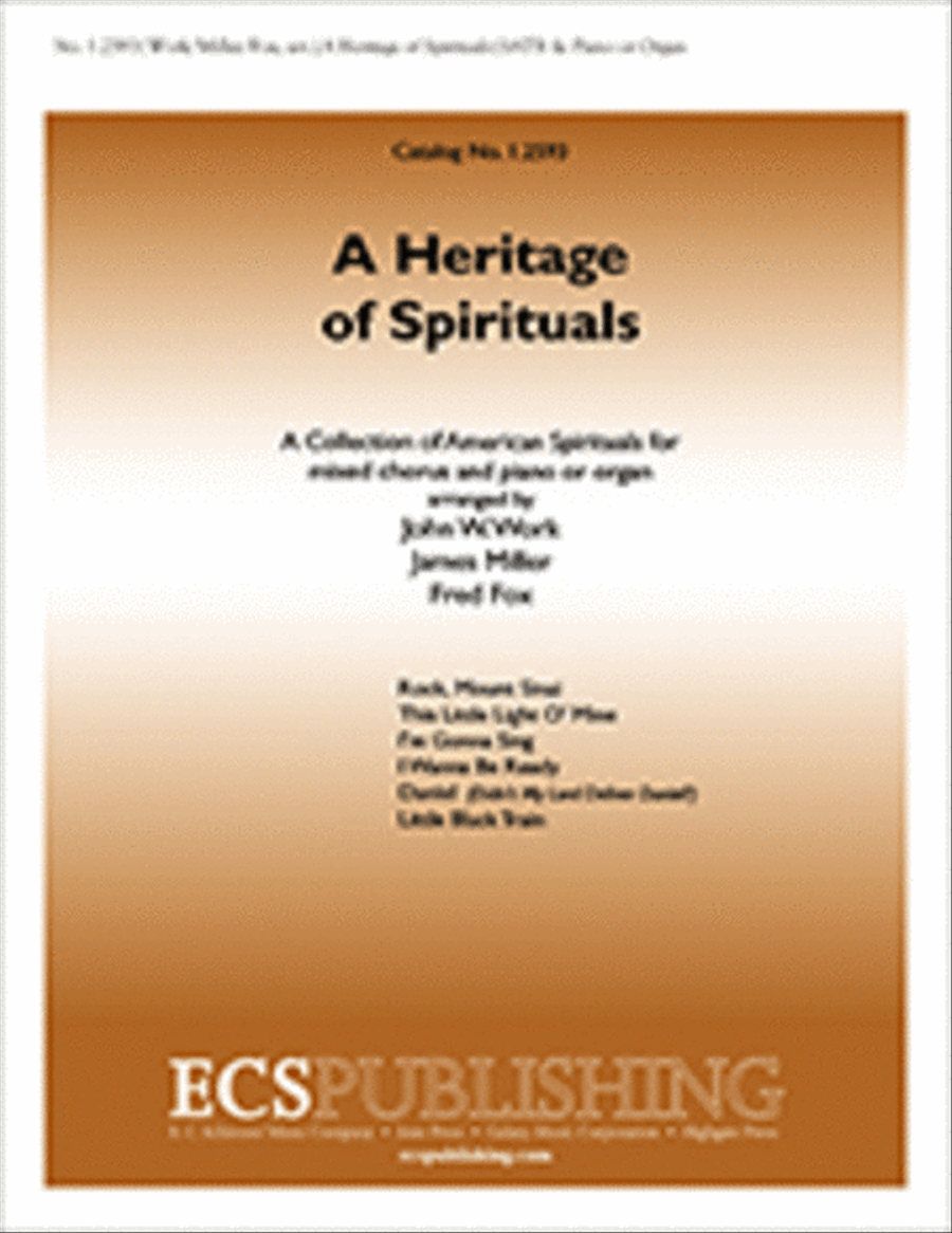 A Heritage of Spirituals A Heritage of Spirituals 4-Part scores gallery preview page 1