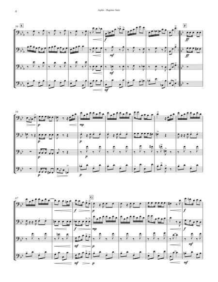 Ragtime Suite for Trombone Quartet image number null