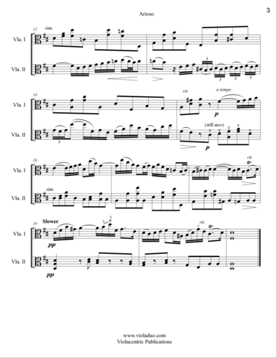 The Slapin-Solomon Duo's Big Gig Book for Two Violas String Duet scores gallery preview page 6
