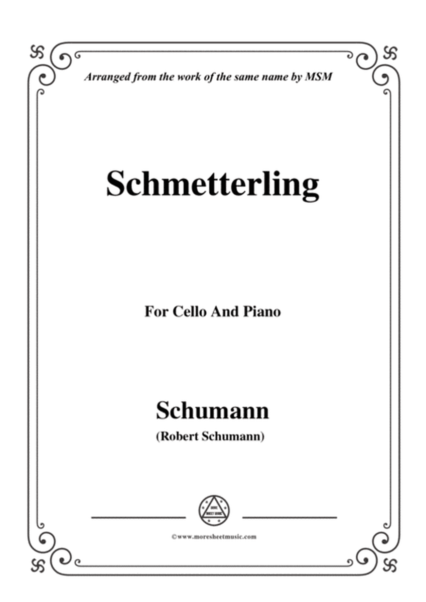 Schumann-Schmetterling,Op.79,No.2,for Cello and Piano image number null