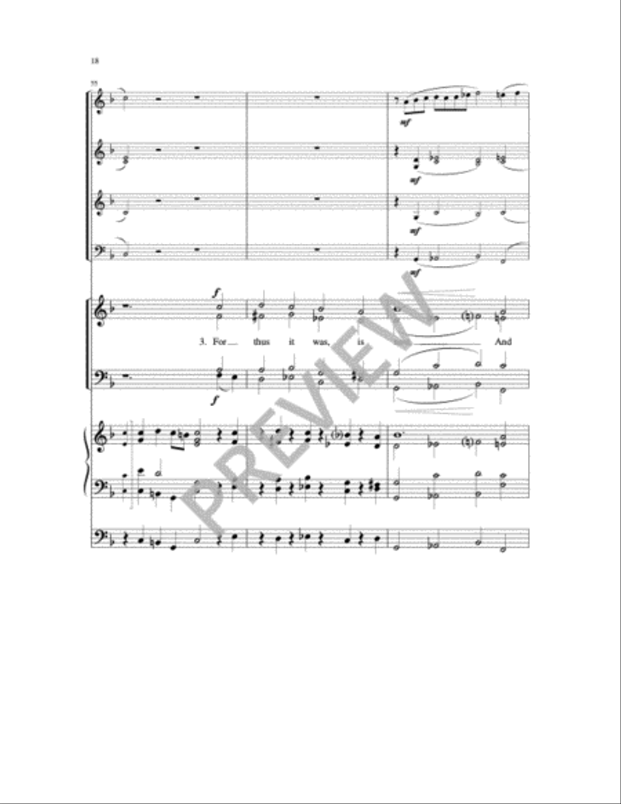 Now Thank We All Our God 4-Part scores gallery preview page 16