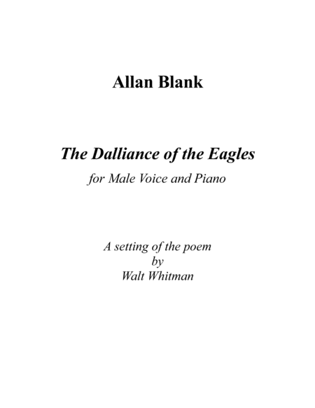 [Blank] The Dalliance of the Eagles