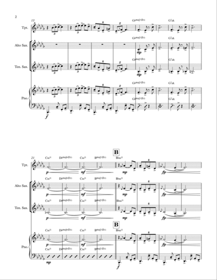 Campfire Jazz Ensemble scores gallery preview page 2