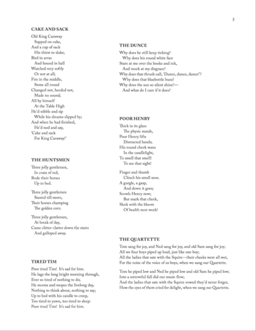 Peacock Pie Peacock Pie Tenor Voice scores gallery preview page 3