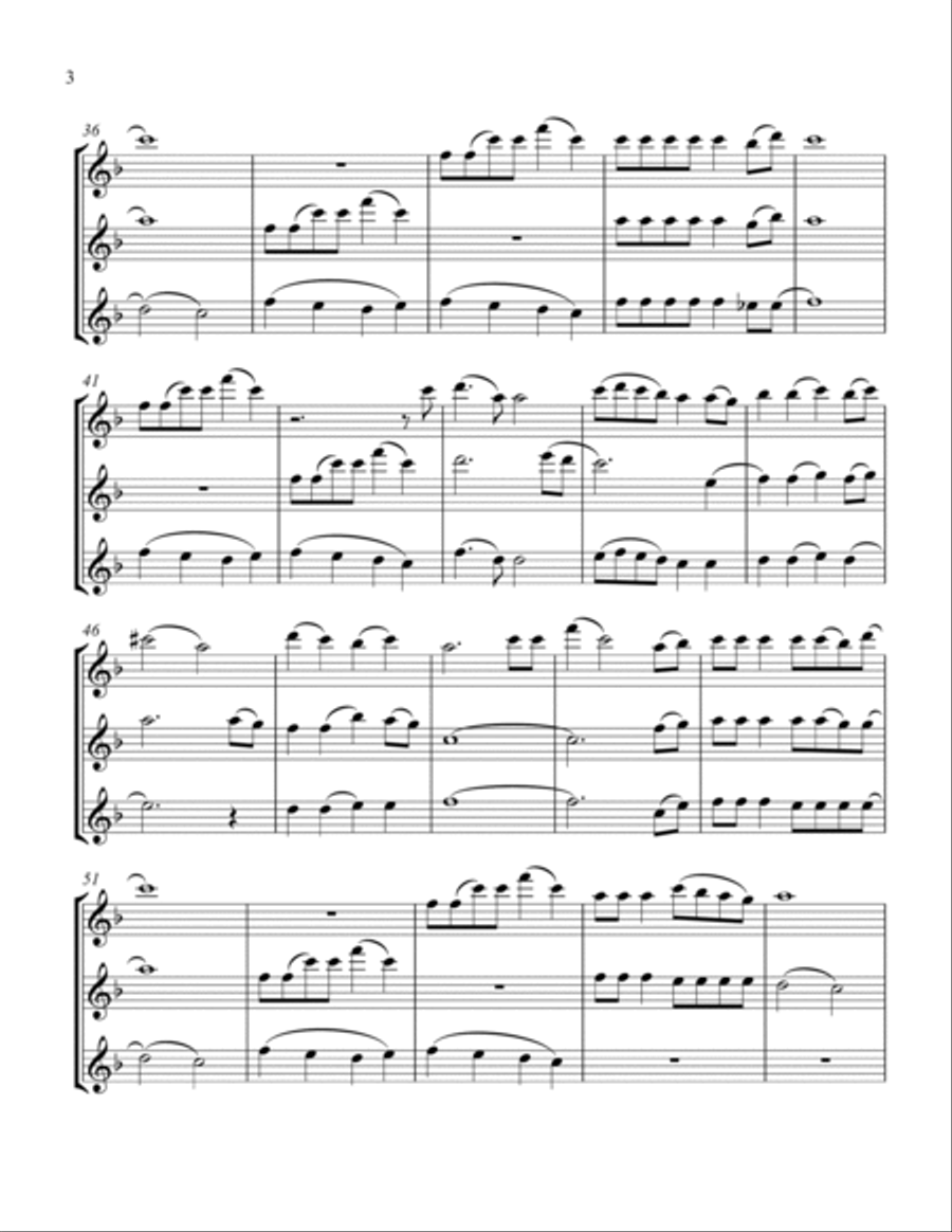 Do You Hear What I Hear Flute Trio scores gallery preview page 4