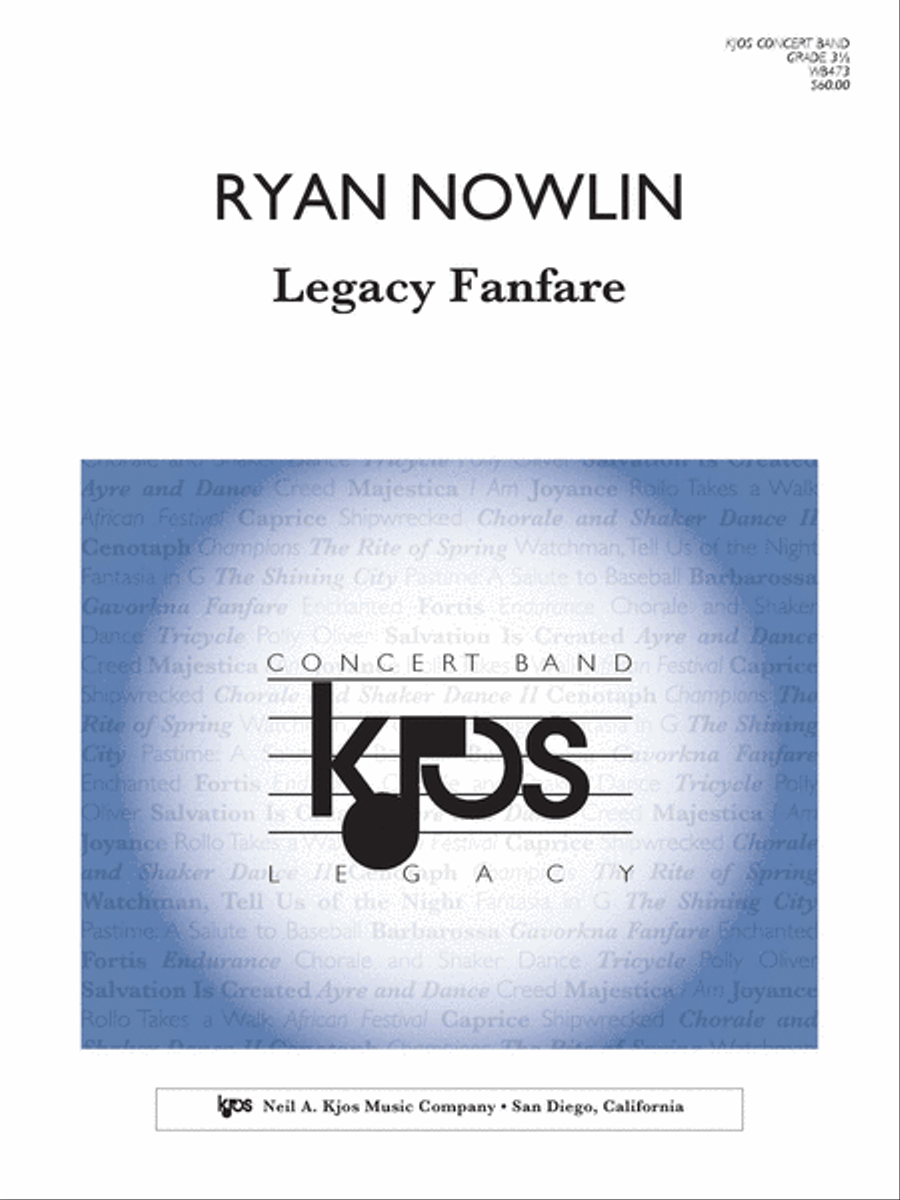Legacy Fanfare Concert Band scores gallery preview page 1
