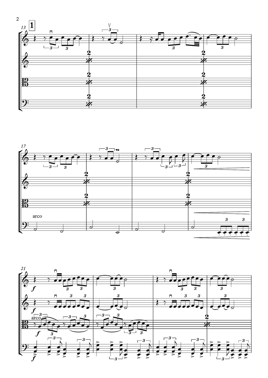 Lonely Day Lonely Day String Quartet scores gallery preview page 3