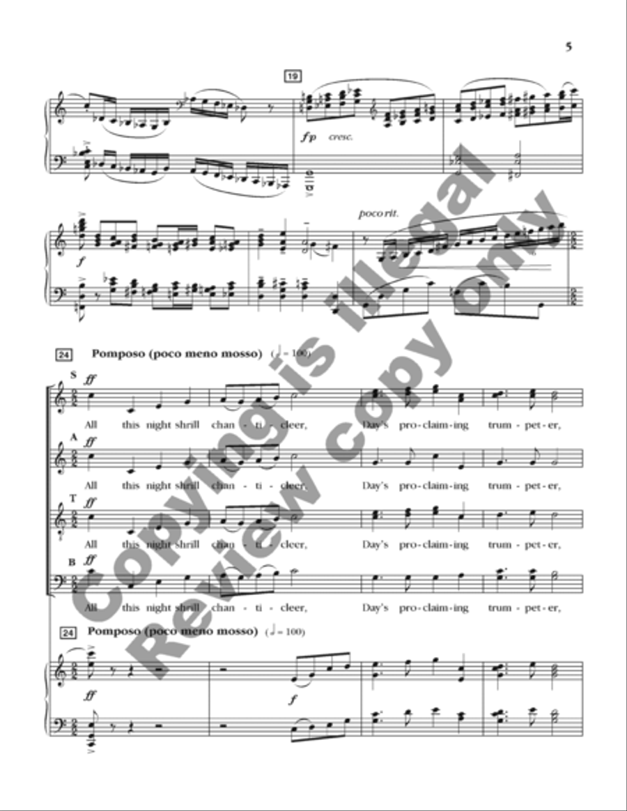 A Symphony of Carols (Choral Score) 4-Part scores gallery preview page 21