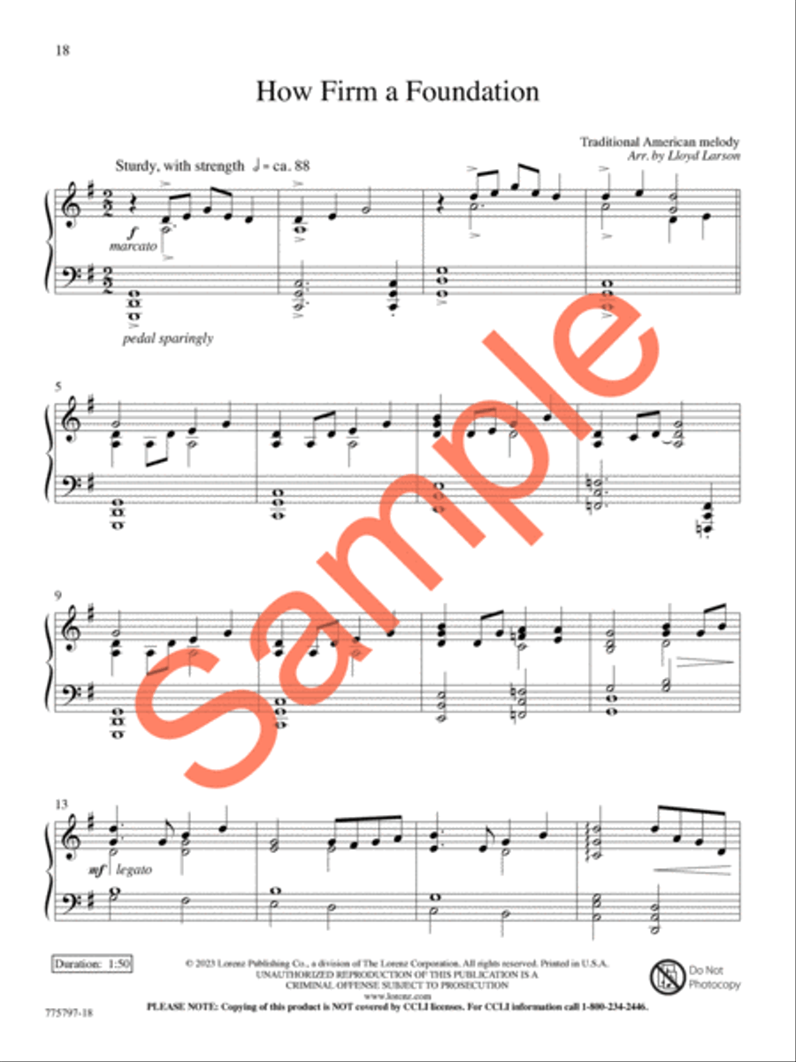 A Journey of Faith Piano Solo scores gallery preview page 16