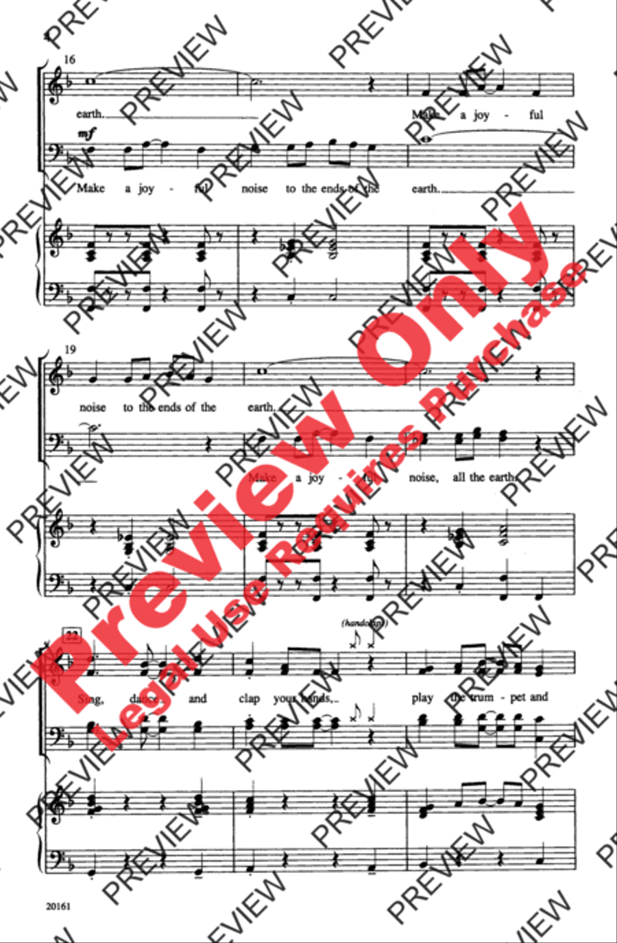 Make a Joyful Noise 4-Part scores gallery preview page 4
