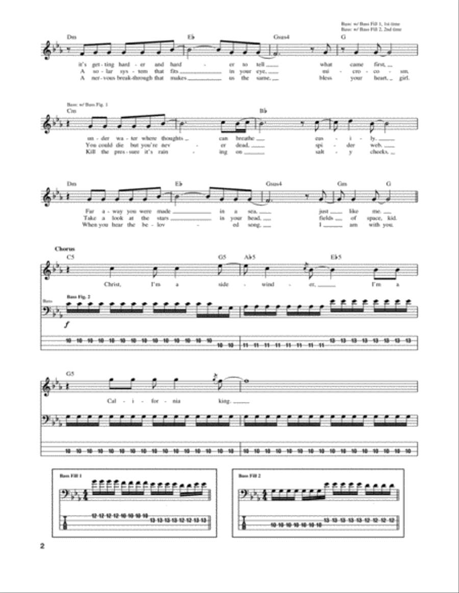 Parallel Universe Guitar Tablature scores gallery preview page 2