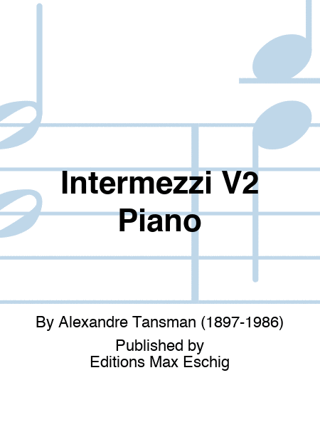 Intermezzi V2 Piano