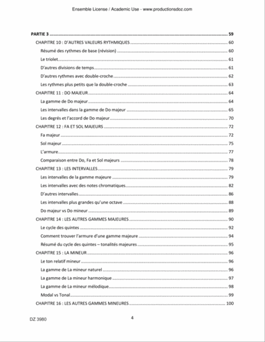 La Méthode Coe de théorie musicale Collection / Songbook scores gallery preview page 4