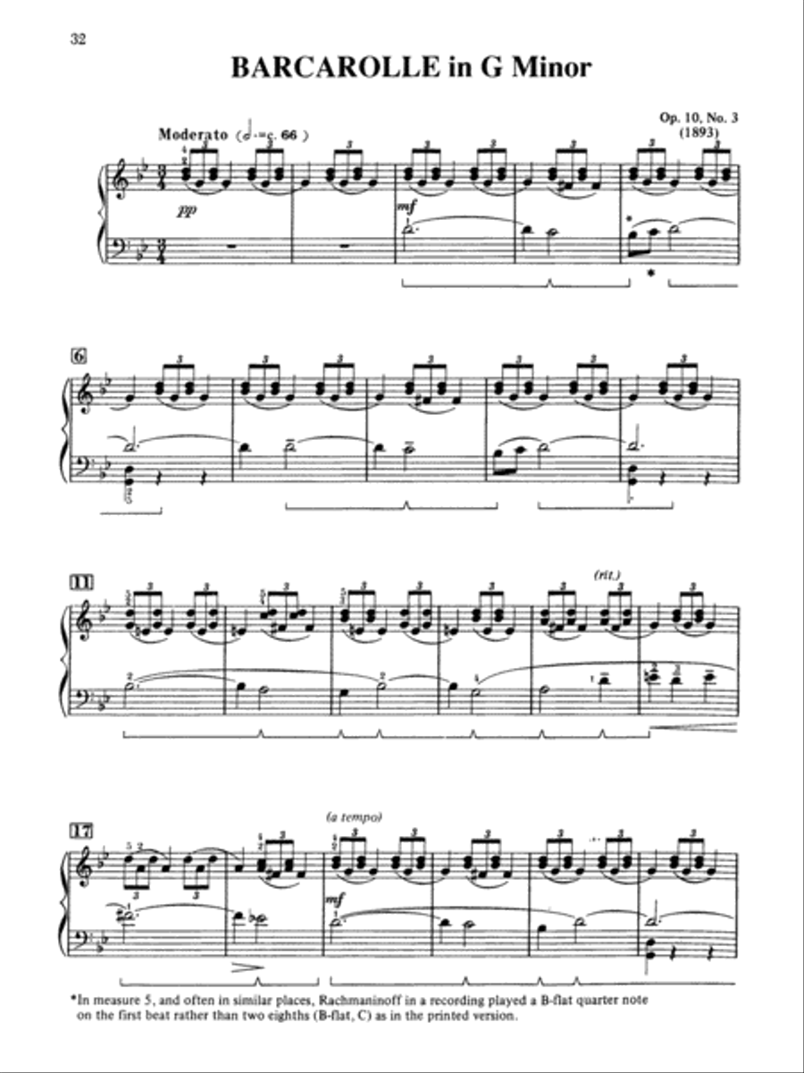 Rachmaninoff -- Selected Works Piano Solo scores gallery preview page 2