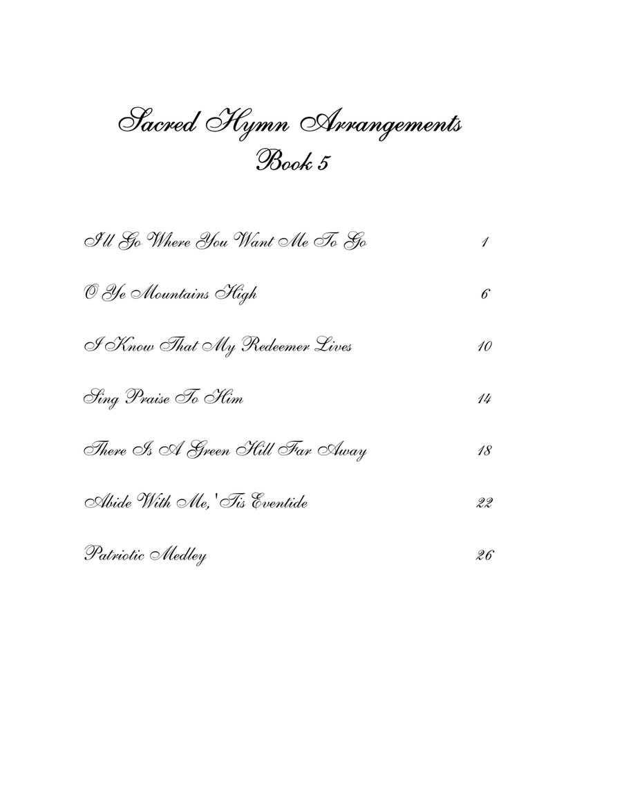 Sacred Hymn Arrangements for Piano - book 5 Piano Solo scores gallery preview page 3