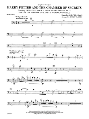 Harry Potter and the Chamber of Secrets, Symphonic Suite from: Baritone B.C.