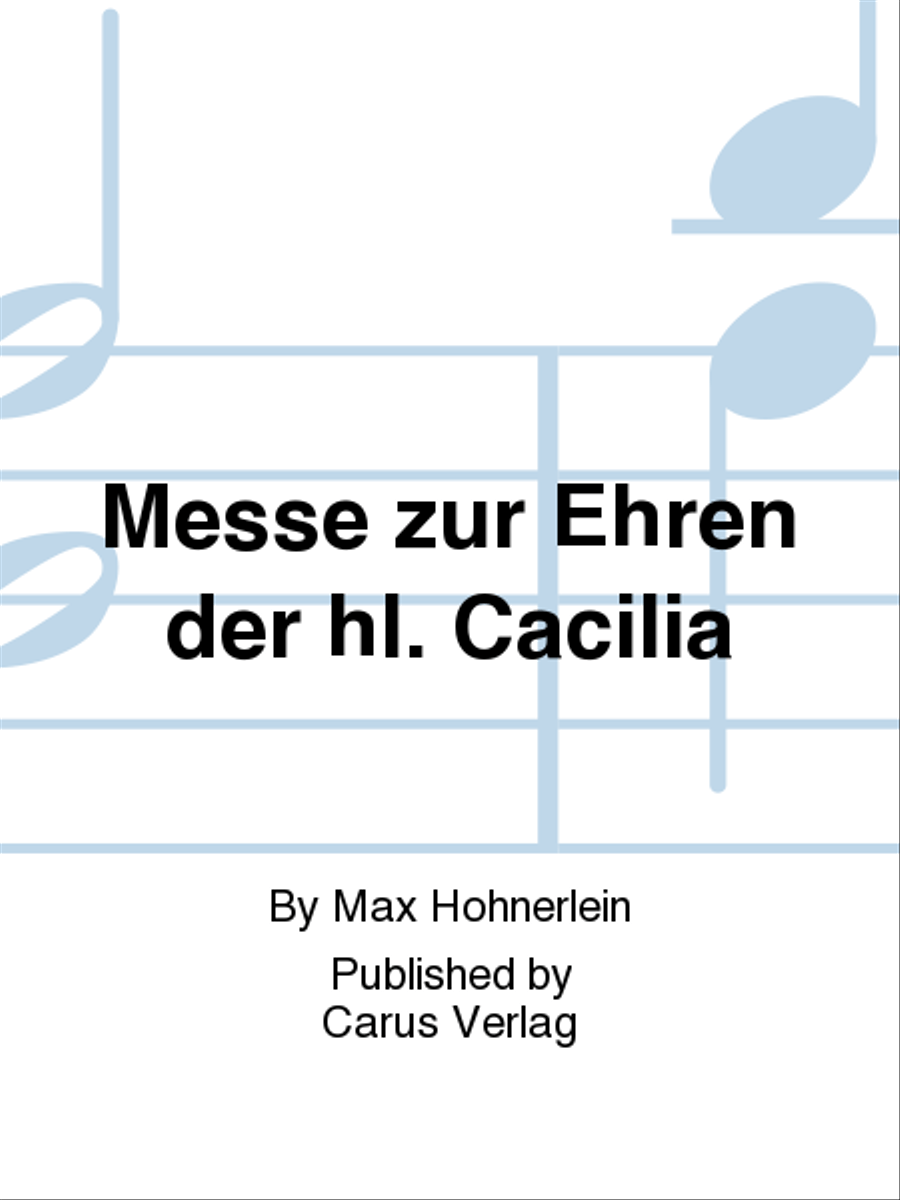 Messe zur Ehren der hl. Cacilia TTBB scores gallery preview page 1