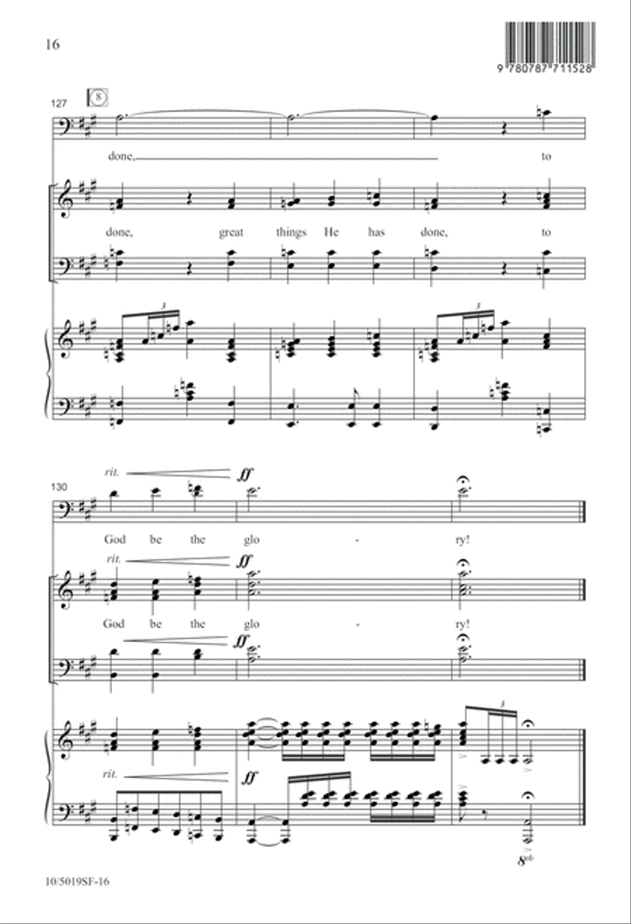 Great Things He Has Done 4-Part scores gallery preview page 16