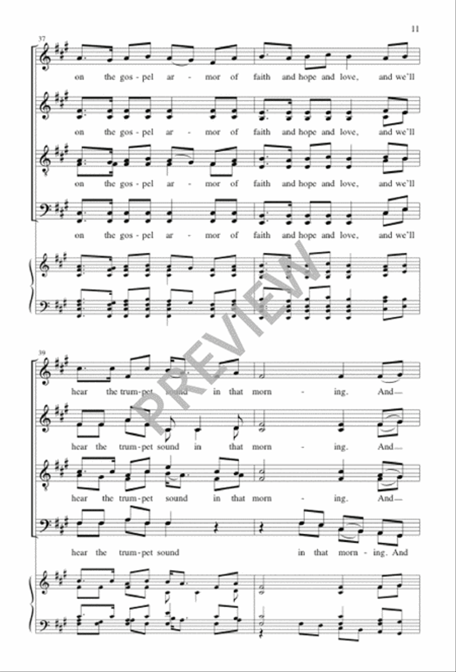 The Morning Trumpet Divisi scores gallery preview page 11