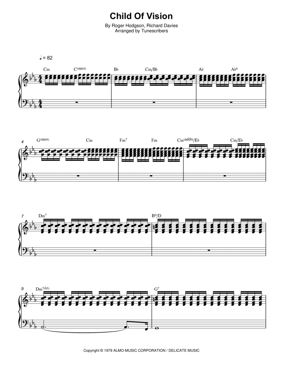 Child Of Vision Voice scores gallery preview page 1