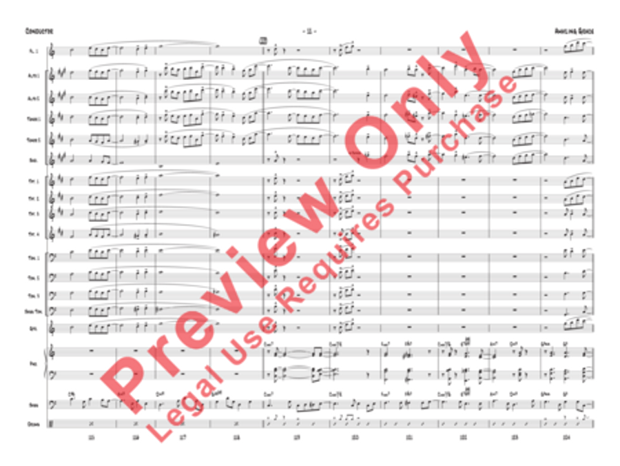 Amazing Grace (Score only) Jazz Ensemble scores gallery preview page 15