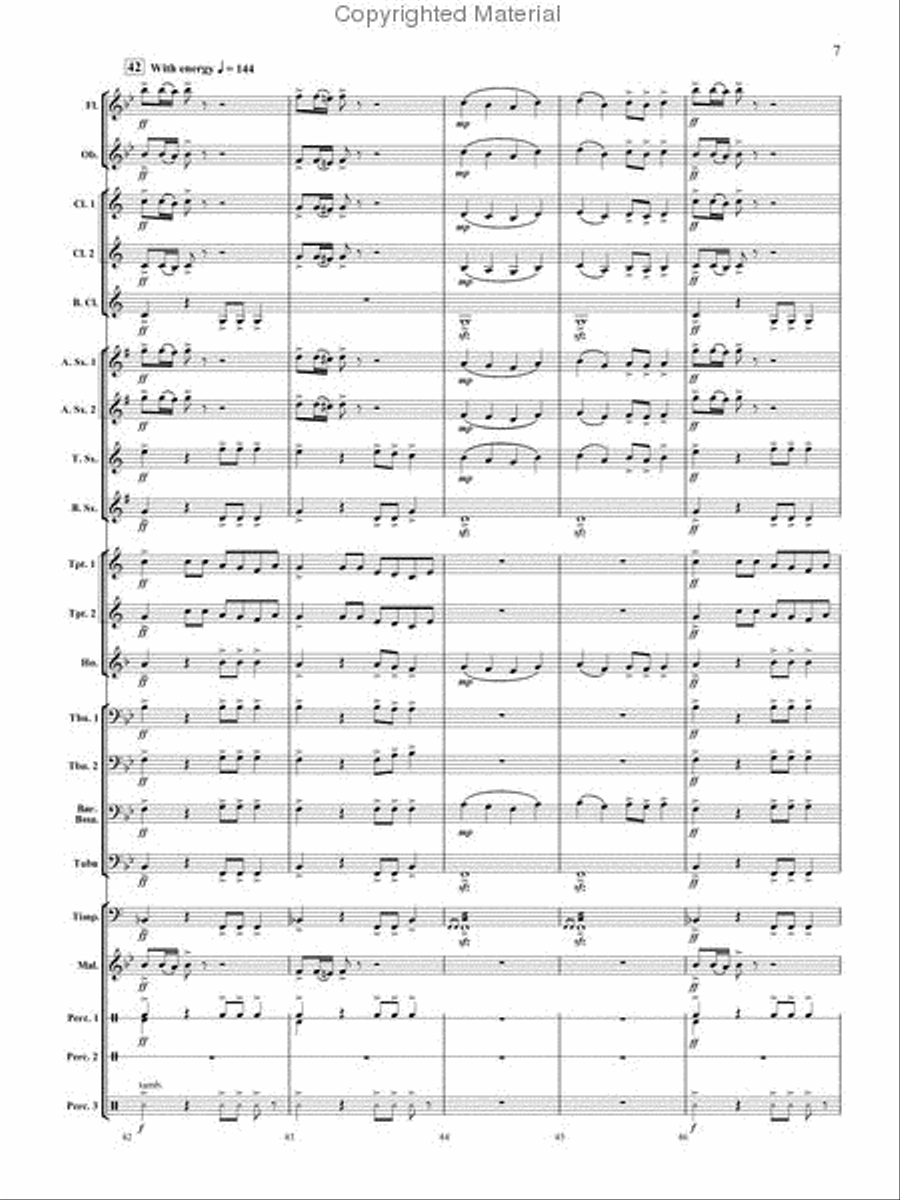 Santa's Big Adventure Concert Band scores gallery preview page 8