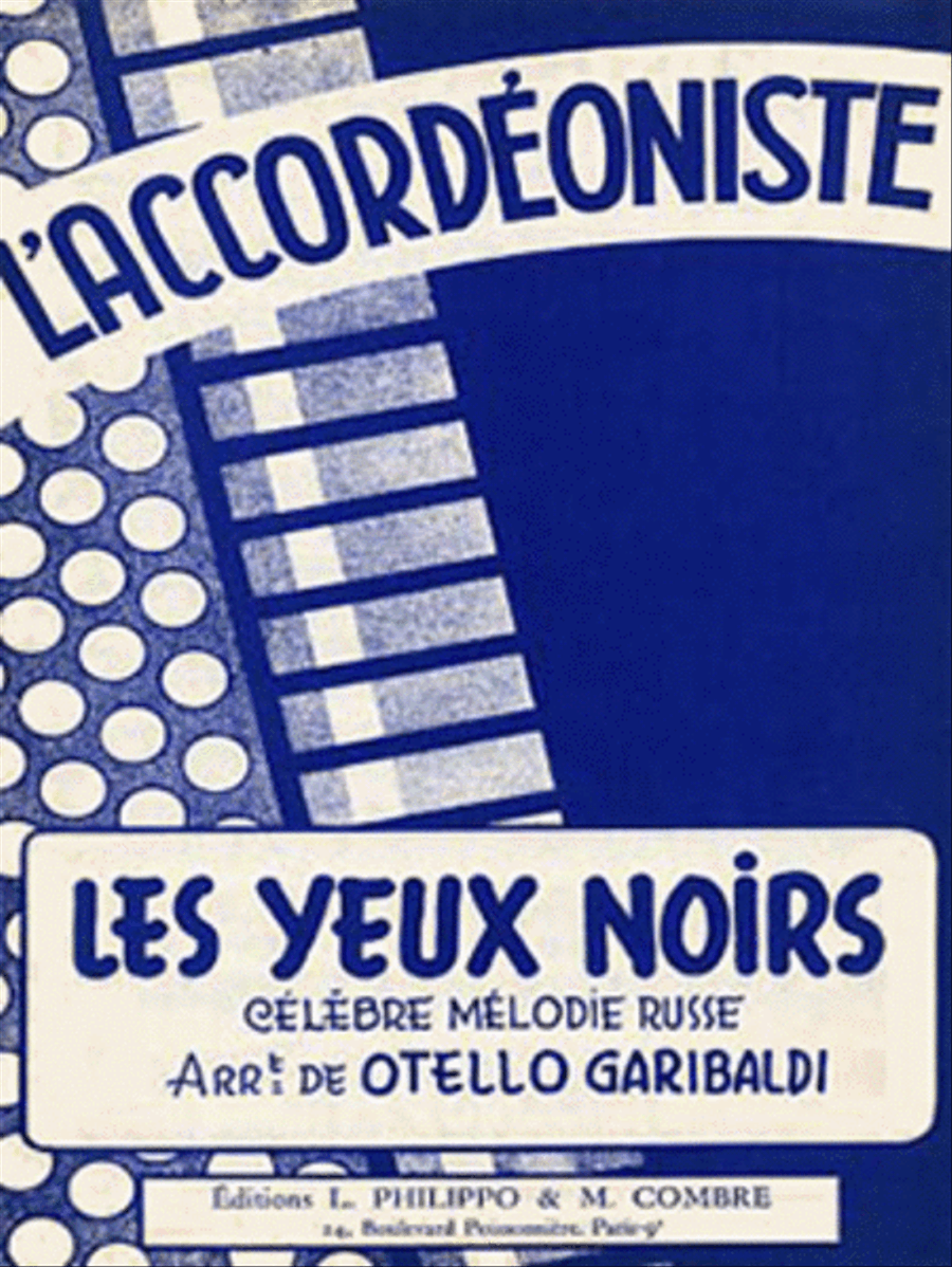 Les yeux noirs (chanson russe) Accordion scores gallery preview page 1