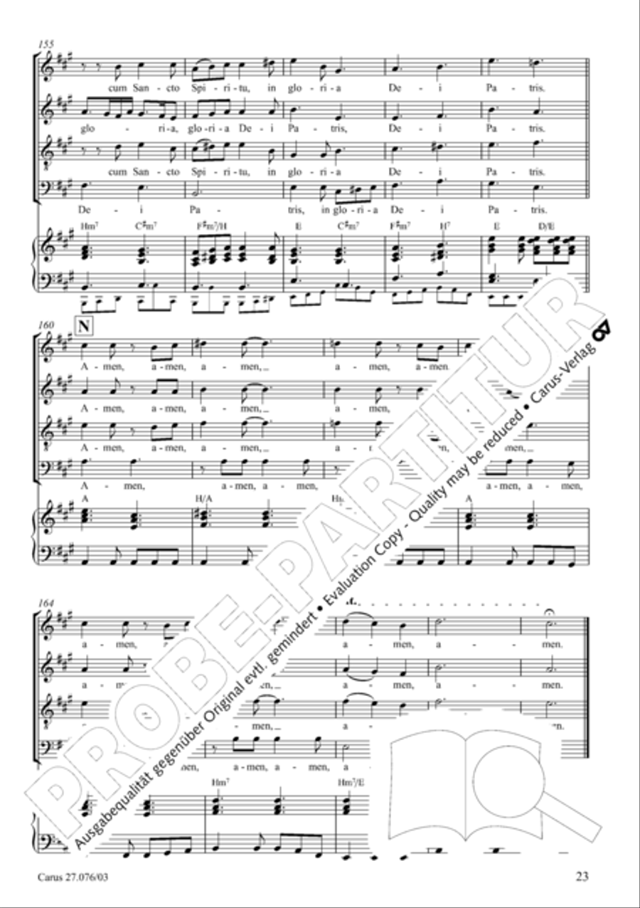 Missa in tempore incerto 4-Part scores gallery preview page 24