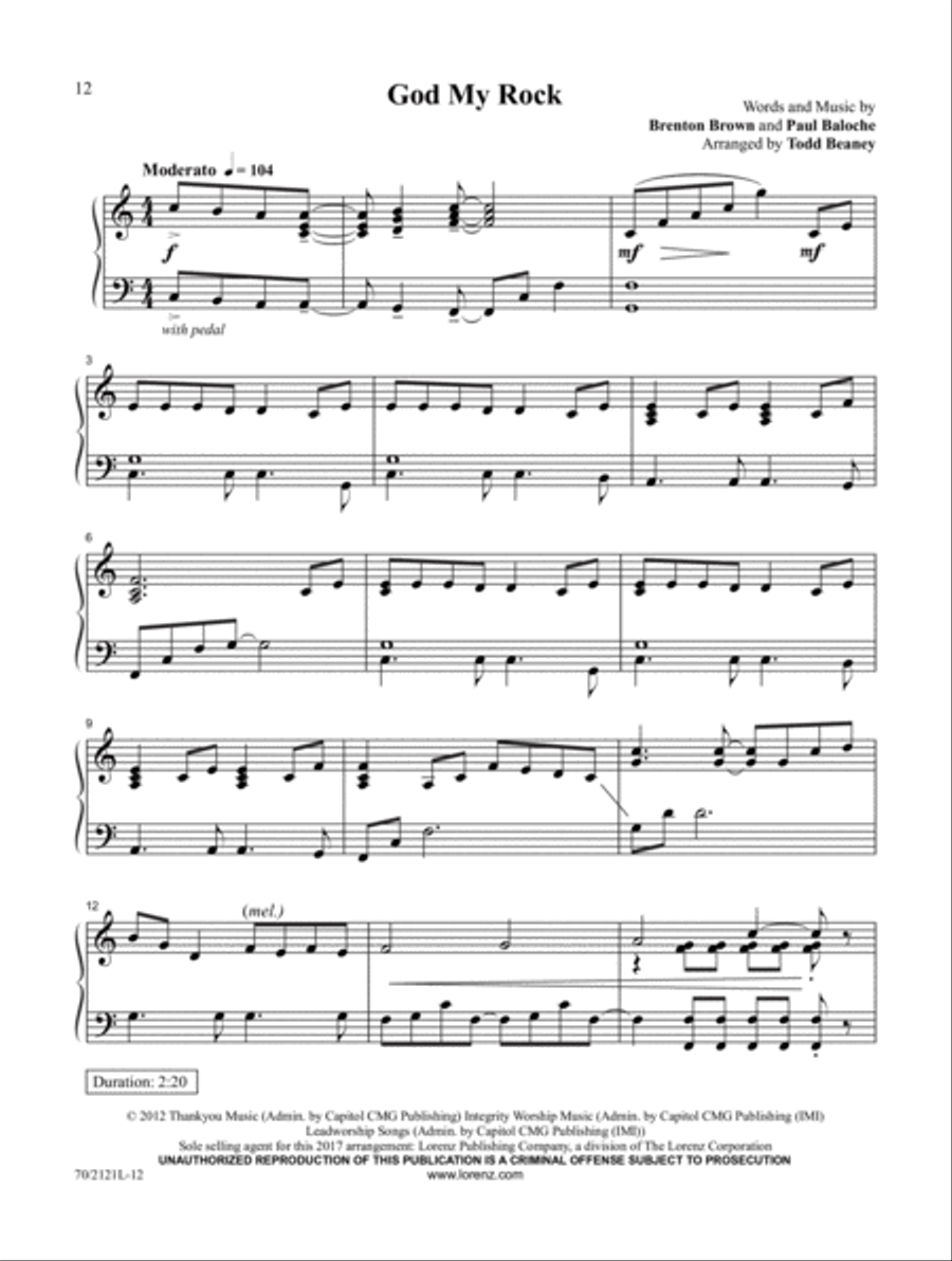 Faithful Through It All Piano Solo scores gallery preview page 5