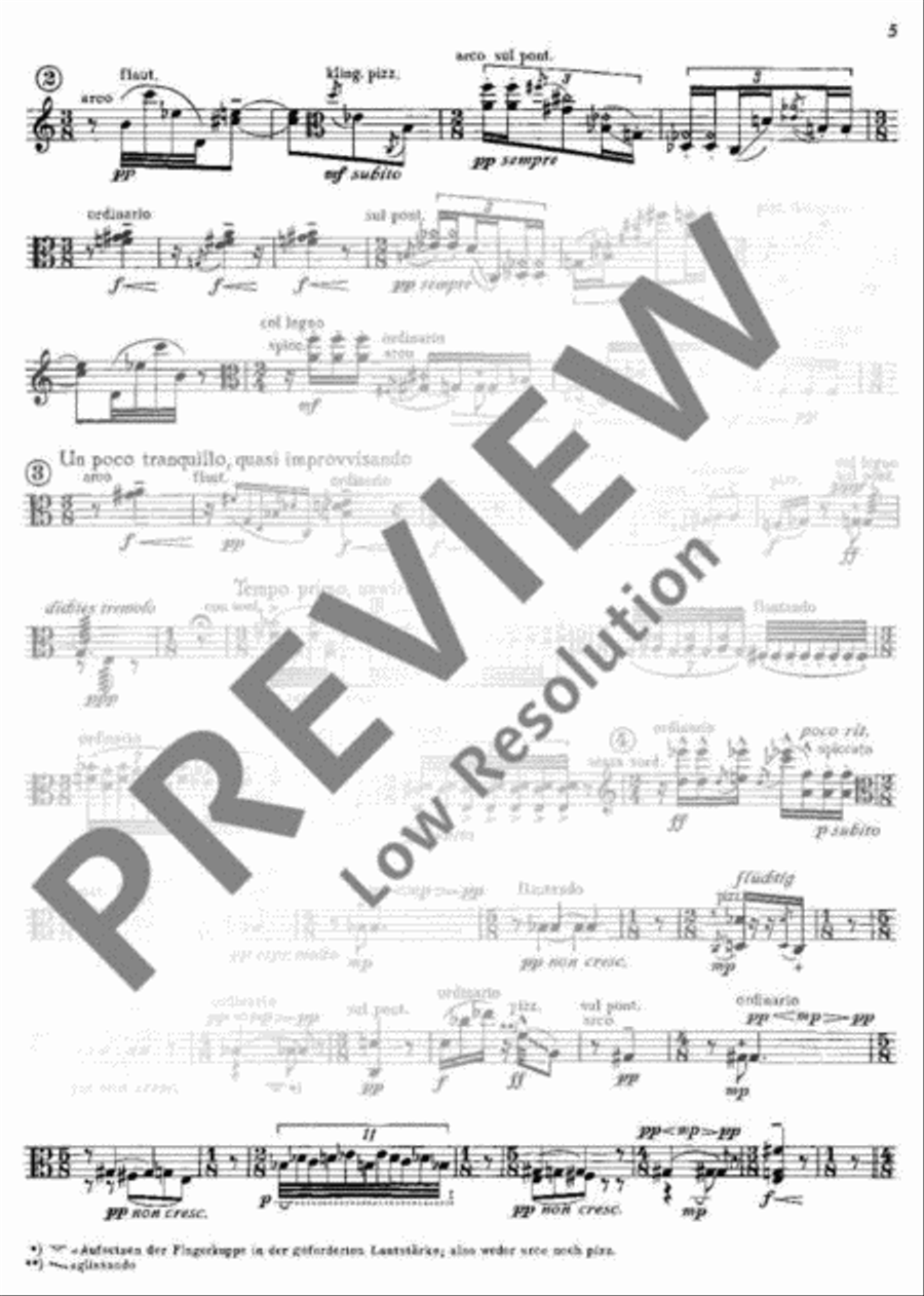 Sonata Viola Solo scores gallery preview page 6