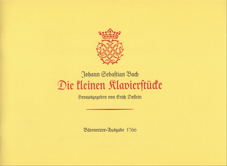 Die kleinen Klavierstuecke Piano Solo scores gallery preview page 1