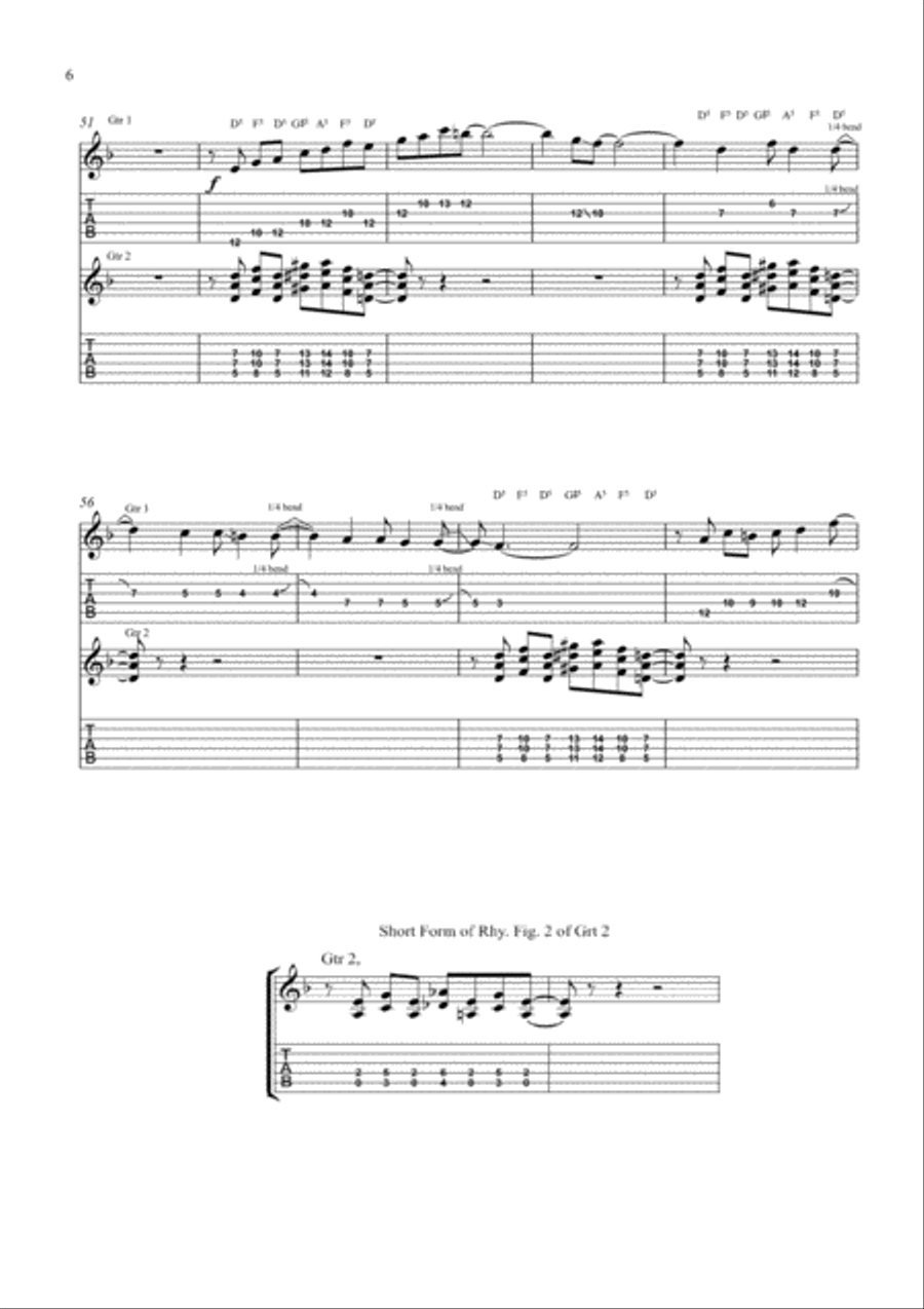 PUSH Electric Guitar scores gallery preview page 6