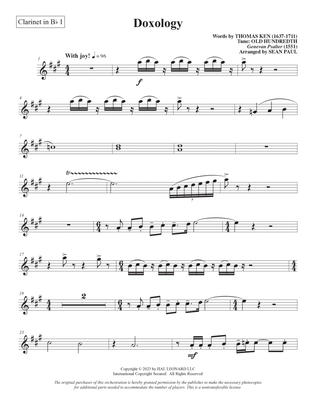Doxology (arr. Sean Paul) - Bb Clarinet 1