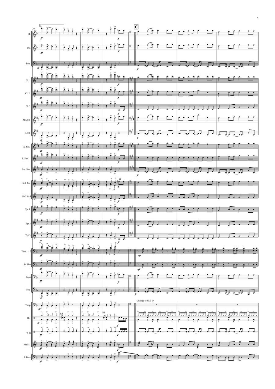 Sa To To Ka Lei for Concert/Wind Band SA scores gallery preview page 5