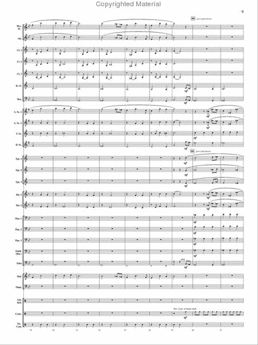 Ouverture Internationale Concert Band scores gallery preview page 10