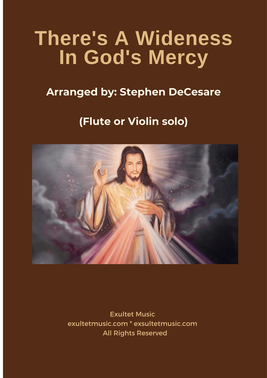 There's A Wideness In God's Mercy (Flute or Violin solo and Piano) Flute scores gallery preview page 1