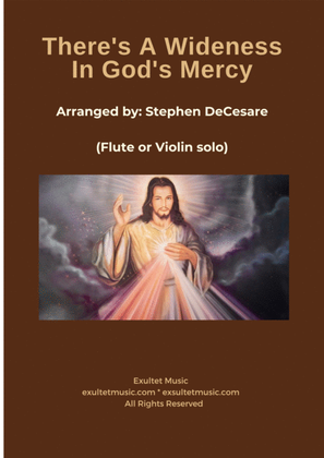 Book cover for There's A Wideness In God's Mercy (Flute or Violin solo and Piano)