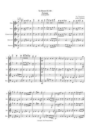 Charpentier: Te Deum H.146 Prelude - wind quintet