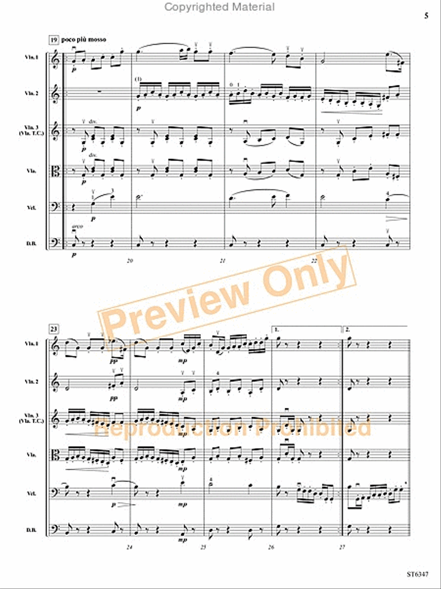 Minuetto String Orchestra scores gallery preview page 6