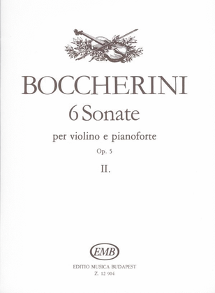 6 sonate per violino e pianoforte