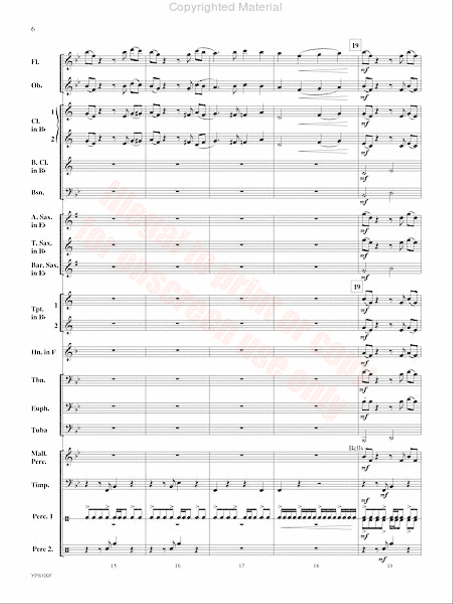 Tap Out Concert Band scores gallery preview page 7