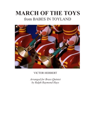 Book cover for March of the Toys (for Brass Quintet)