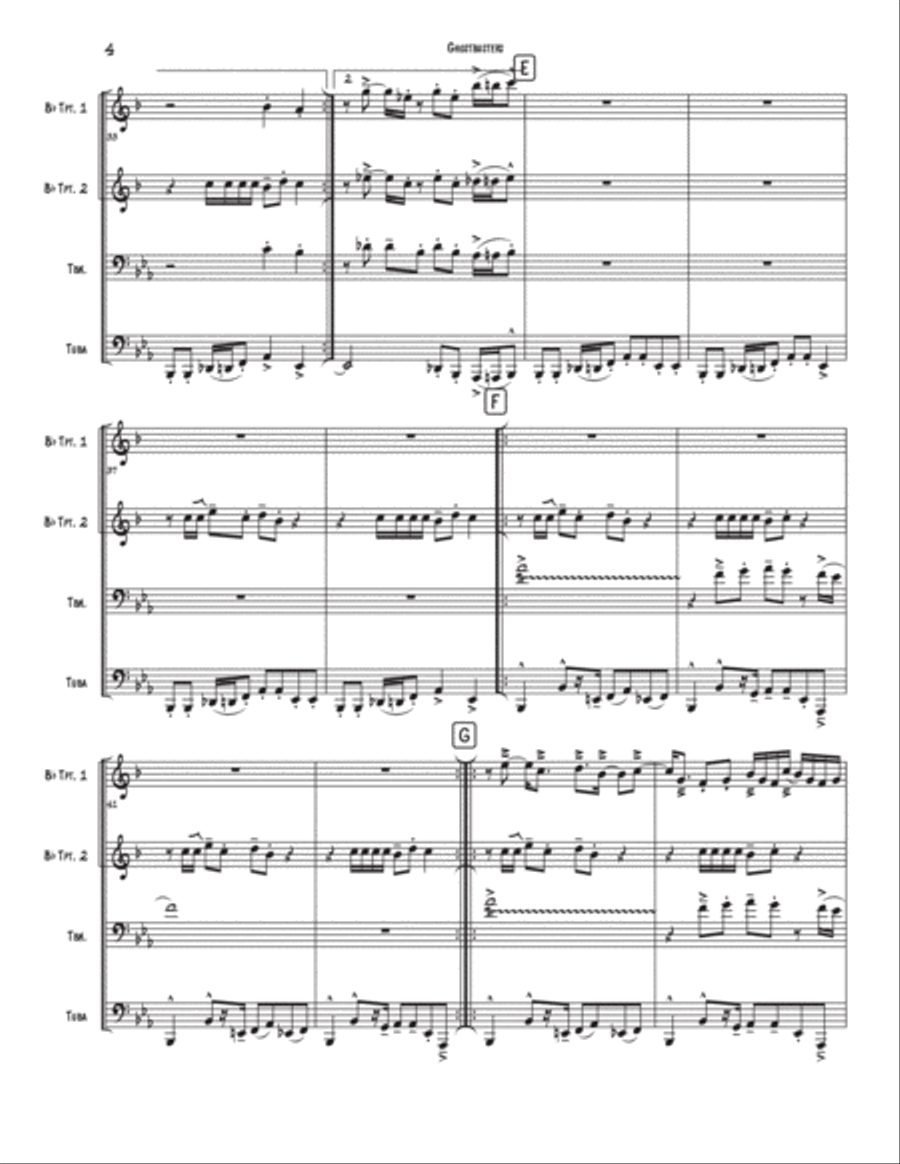 Ghostbusters Trombone scores gallery preview page 5