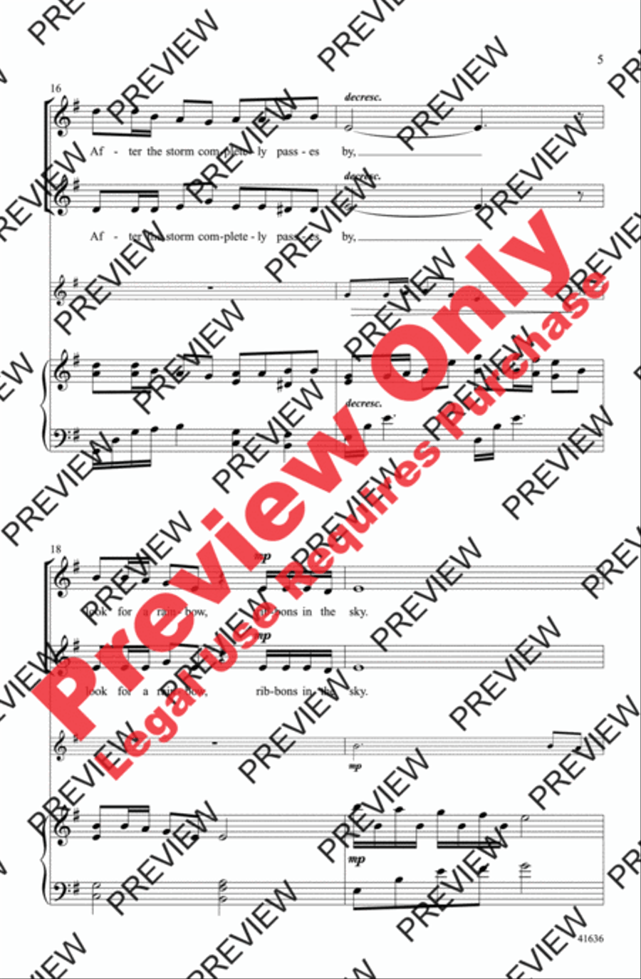 Ribbons in the Sky Ribbons in the Sky 2-Part scores gallery preview page 15