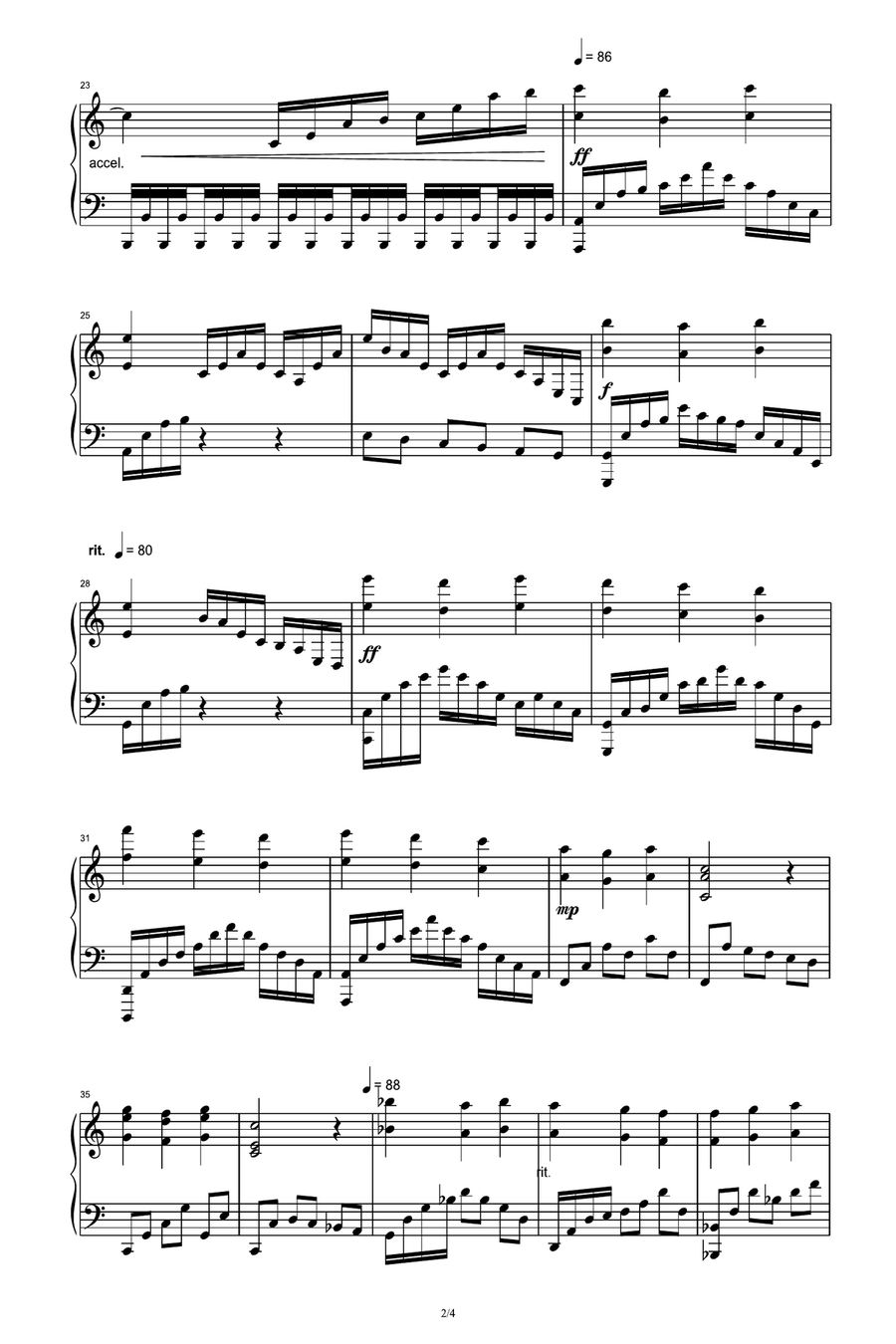 Brothers Piano Solo scores gallery preview page 2