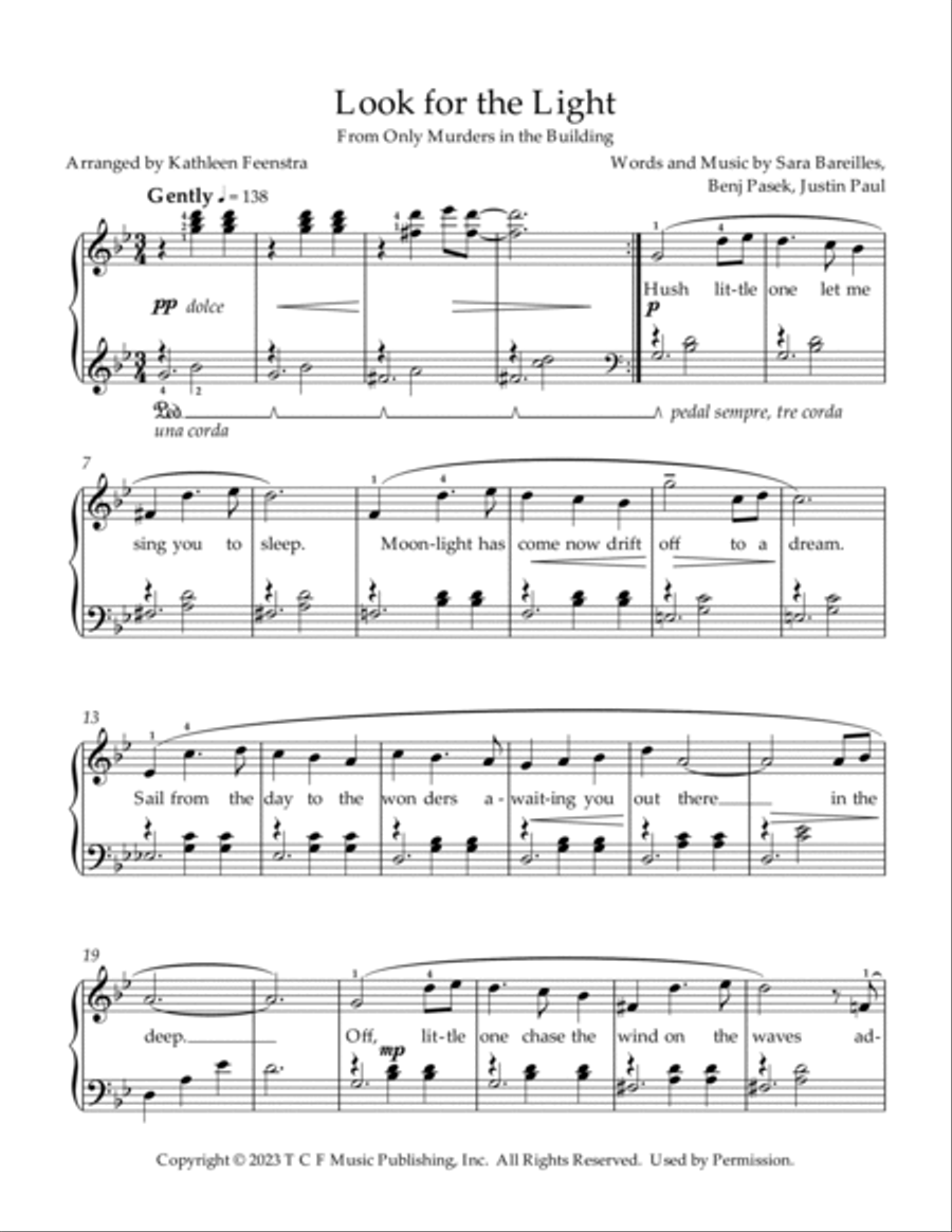 Look For The Light Piano Solo scores gallery preview page 2