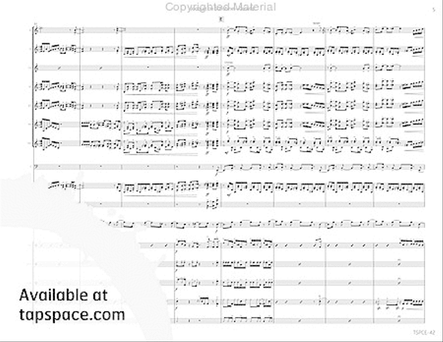 Joaquin on Sunshine Joaquin on Sunshine Percussion Ensemble scores gallery preview page 10
