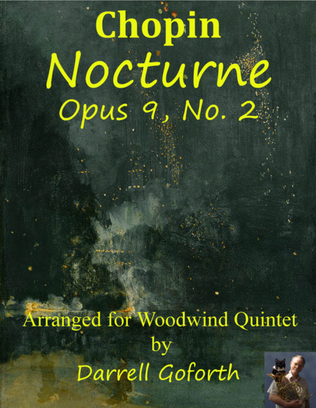 Book cover for Chopin: Nocturne, Opus 9, No. 2 for Woodwind Quintet